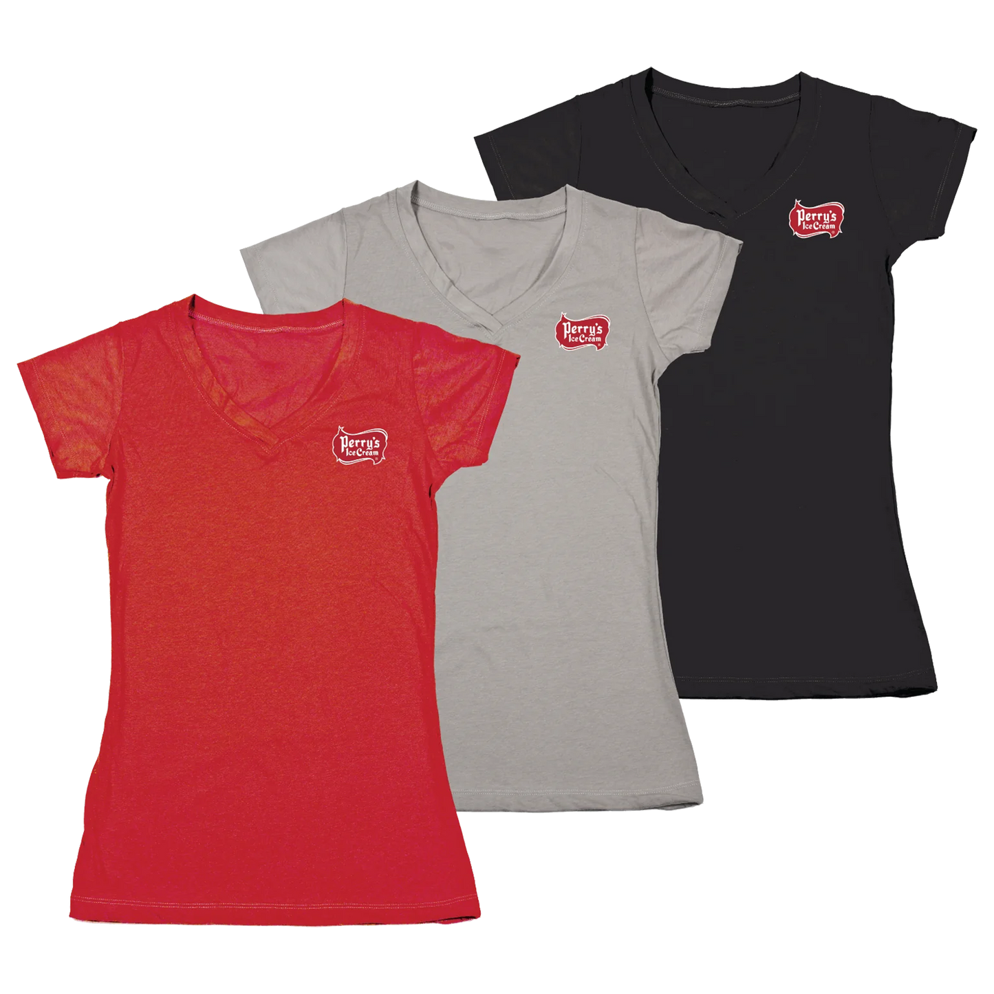 Ladies V-Neck T-Shirt (3 Colors Available)