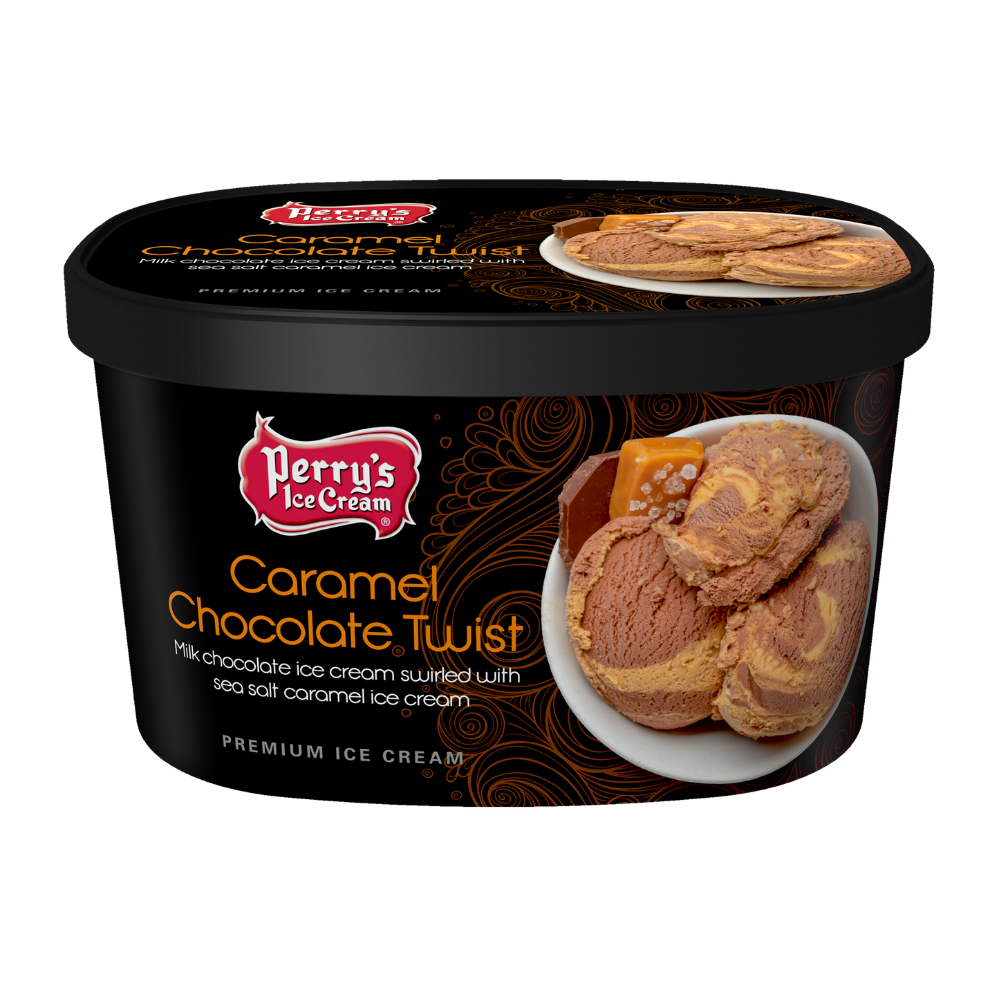 Caramel Chocolate Twist - (4 PACK) 48oz CARTONS