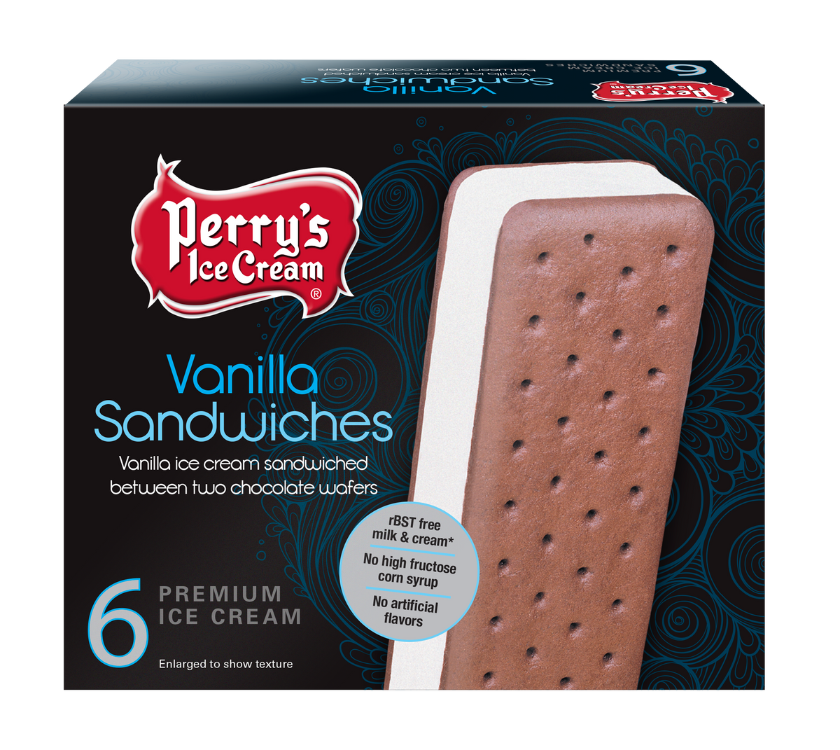 Vanilla Ice Cream Sandwiches (6 BOXES) Perry's Ice Cream Online