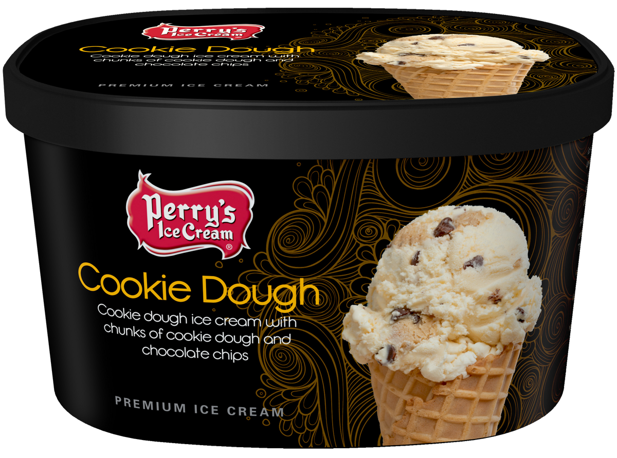 Cookie Dough (4 PACK) 48oz CARTONS Perry's Ice Cream Shop Perry's