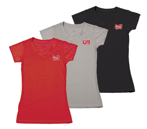 Ladies V-Neck T-Shirt (3 Colors Available)