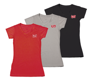 Ladies V-Neck T-Shirt (3 Colors Available)