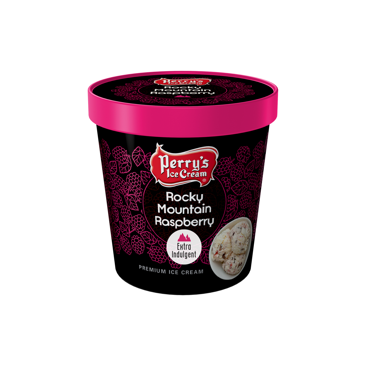 Perry's Rocky Mountain Raspberry Ice Cream - (8 PACK) PINTS