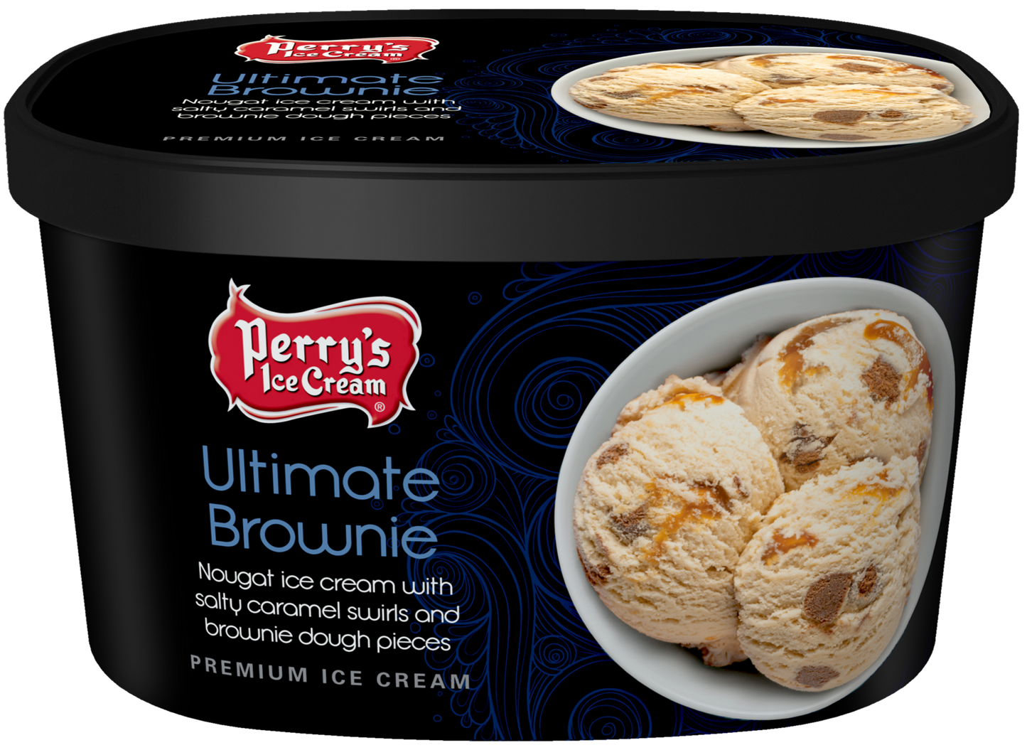 Ultimate Brownie - Official Ice Cream of The Buffalo Bills (4 PACK) 48oz CARTONS