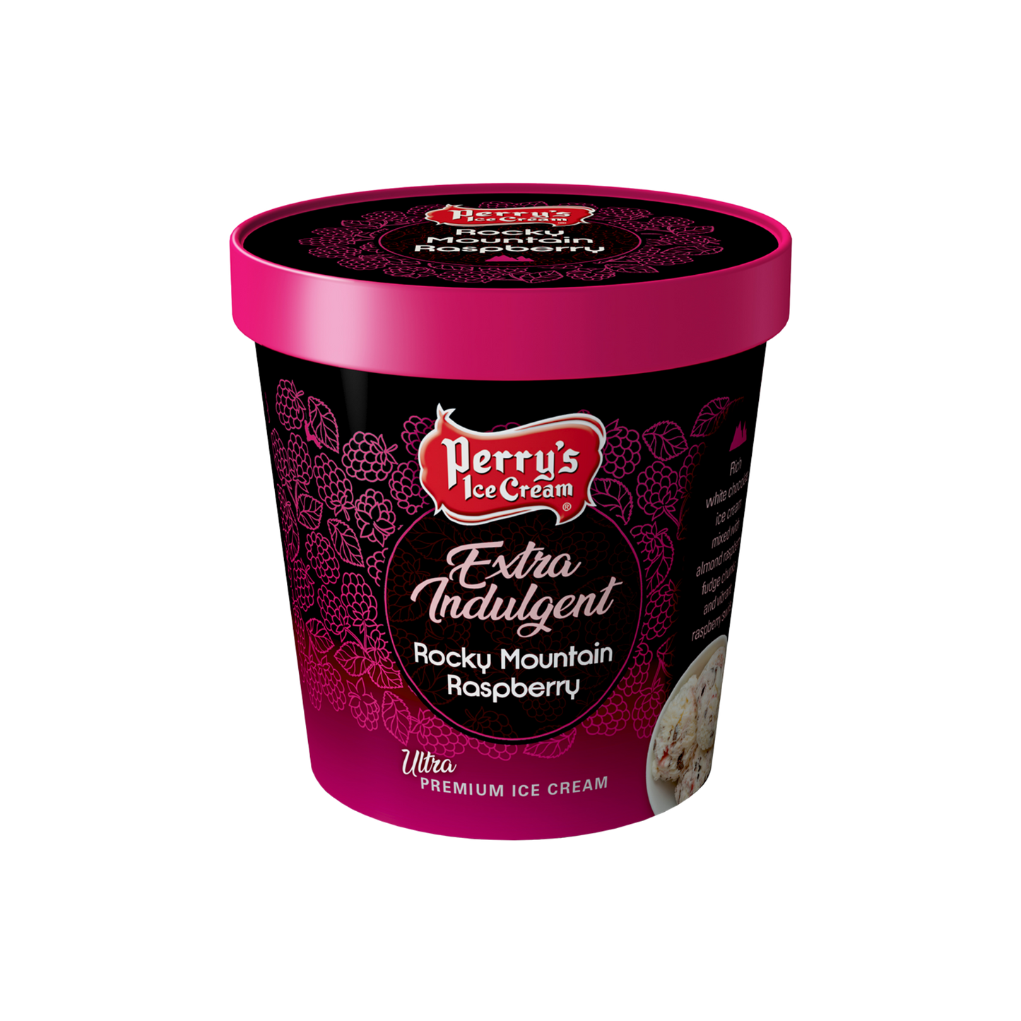 Perry's Rocky Mountain Raspberry Ice Cream - (8 PACK) PINTS