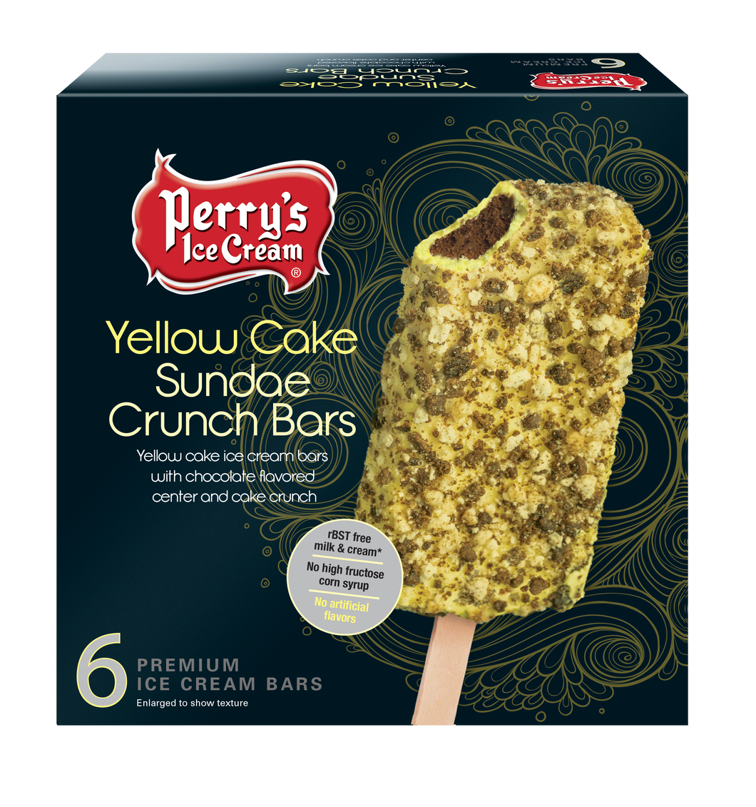 yellow cake sundae crunch bars