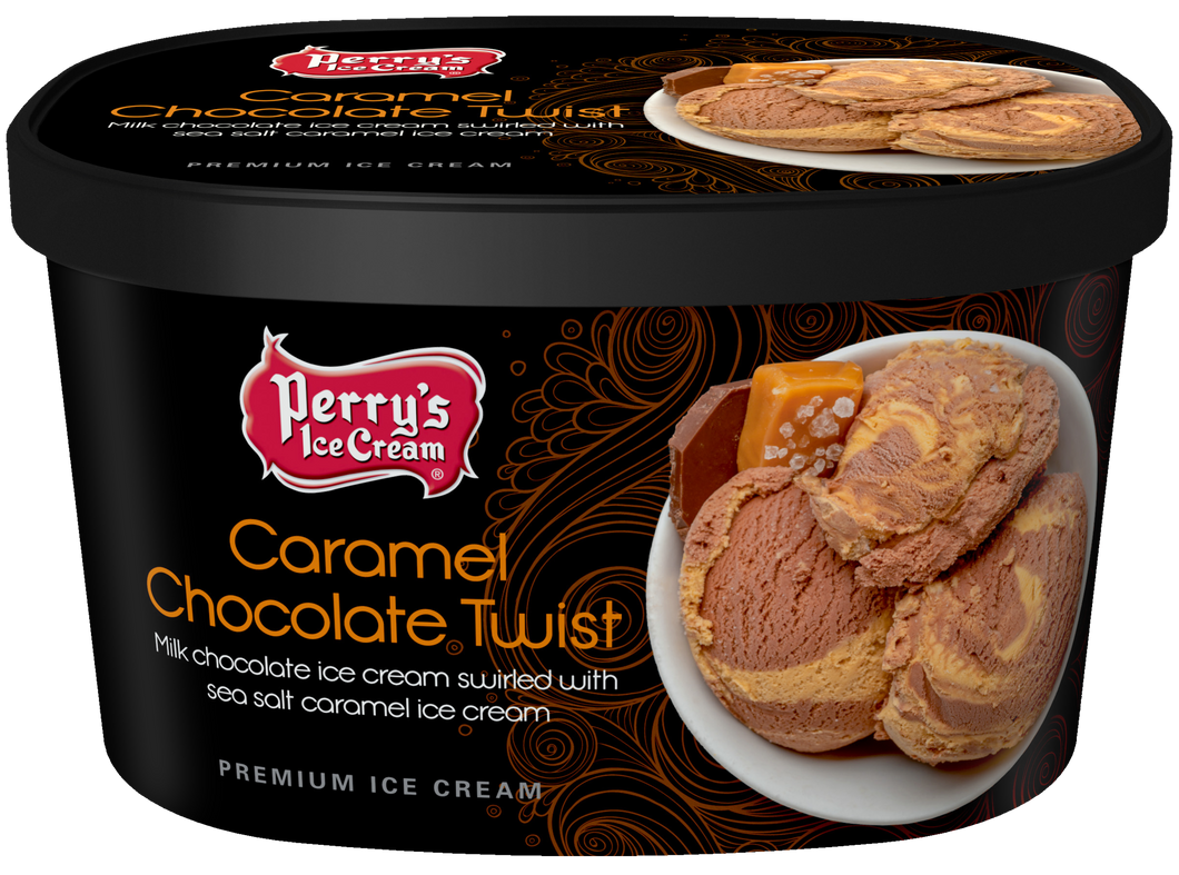 Caramel Chocolate Twist ice cream