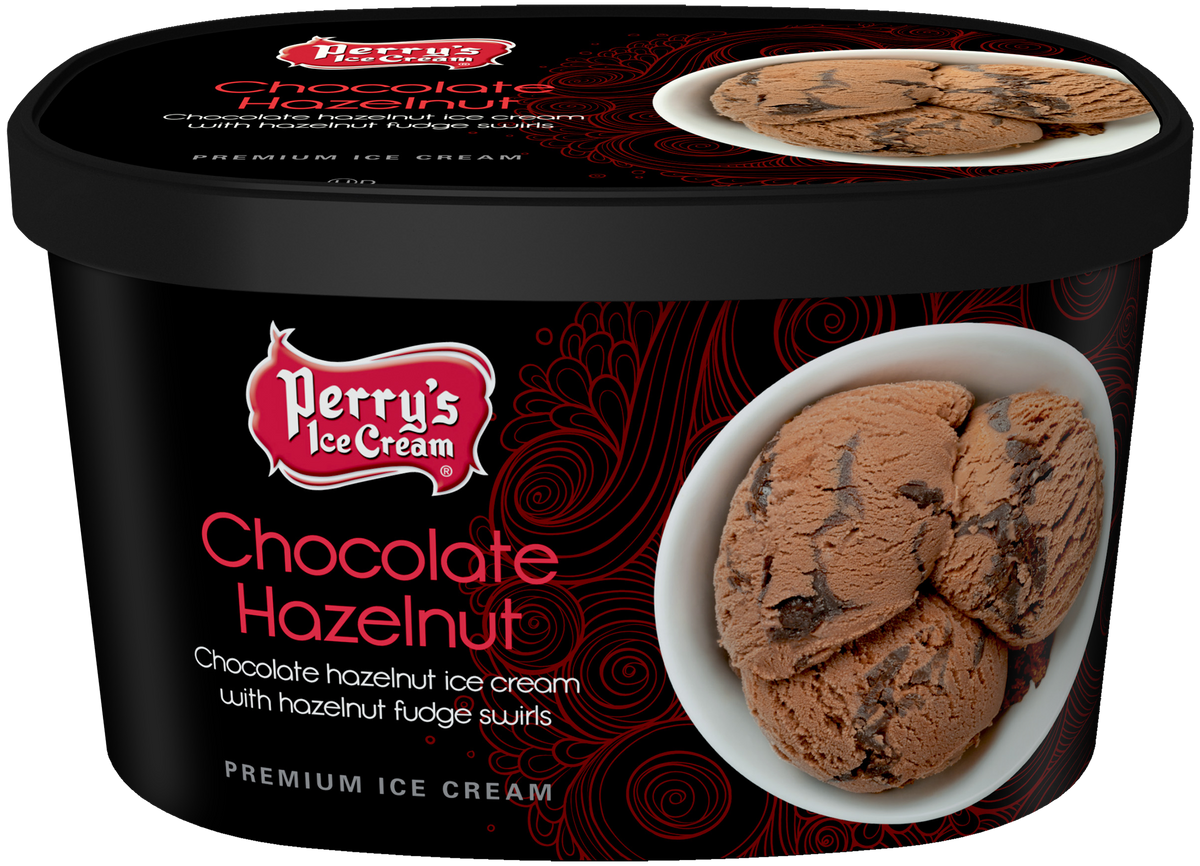 Chocolate Hazelnut (4 PACK) 48oz CARTONS Perry's Ice Cream Online