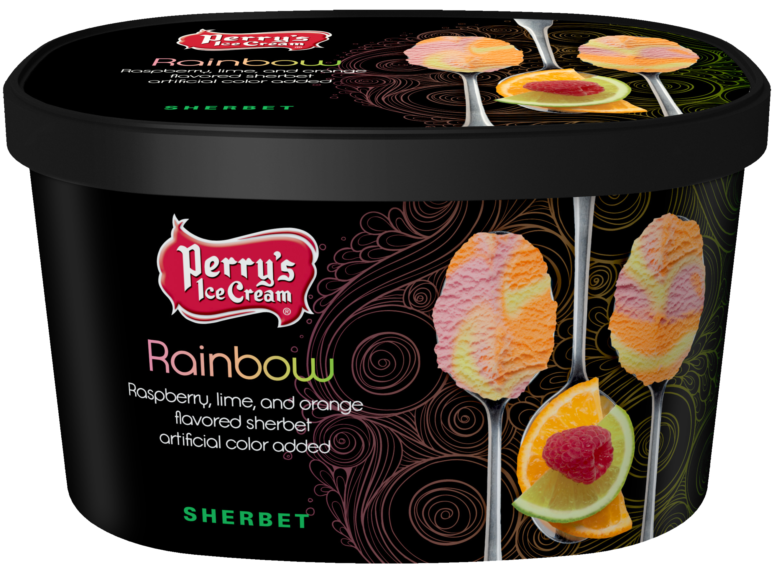 Rainbow Sherbet - (4 PACK) 48oz CARTONS  Perry's Ice Cream Online – Shop  Perry's