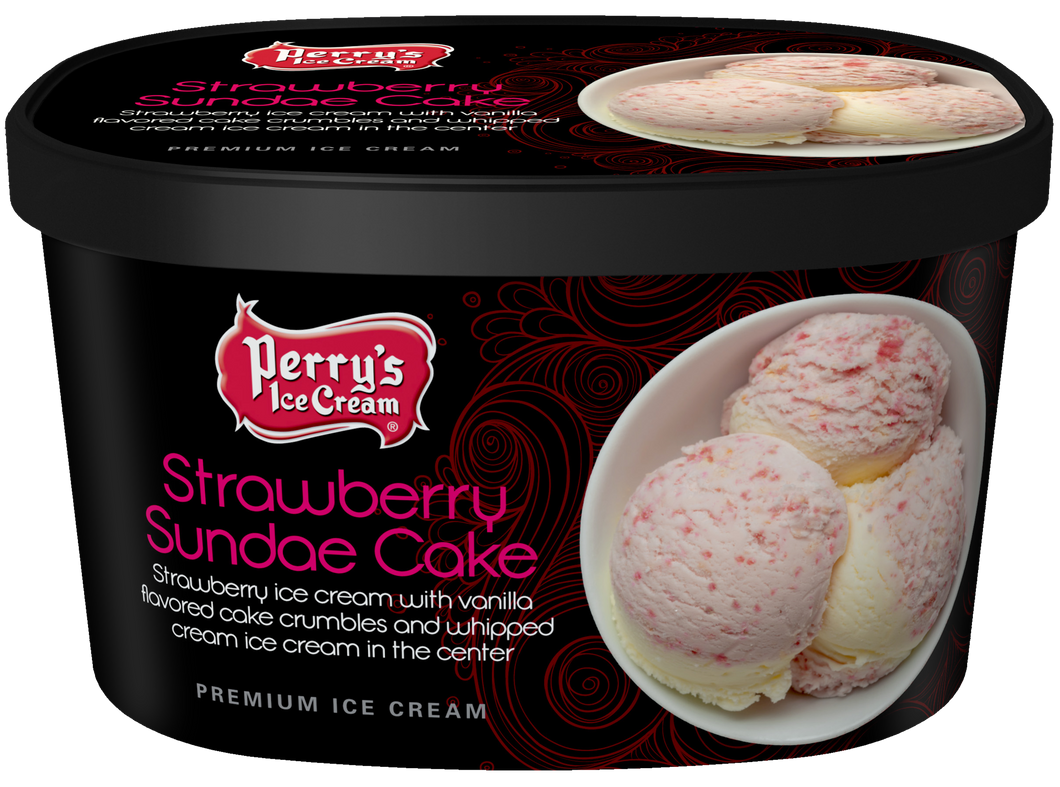 Strawberry Sundae Cake ice cream
