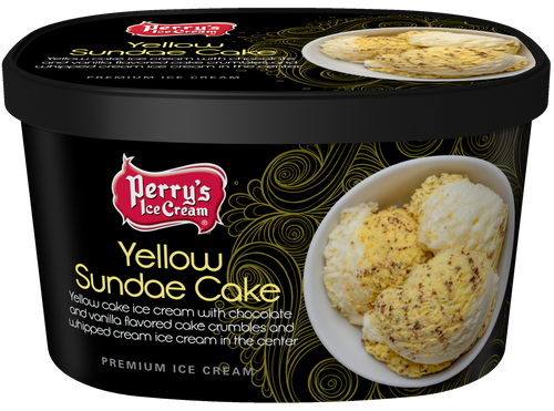 Yellow Sundae Cake ice cream